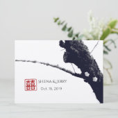 Twee van ons dubbelgeluk Chinese bruiloften Kaart (Staand voorkant)