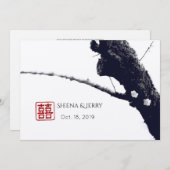 Twee van ons dubbelgeluk Chinese bruiloften Kaart (Voorkant / Achterkant)