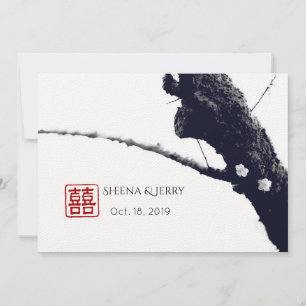 Twee van ons dubbelgeluk Chinese bruiloften Kaart