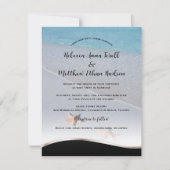 Twee van ons / Ocean Love Starfish Beach bruiloft Kaart (Voorkant)