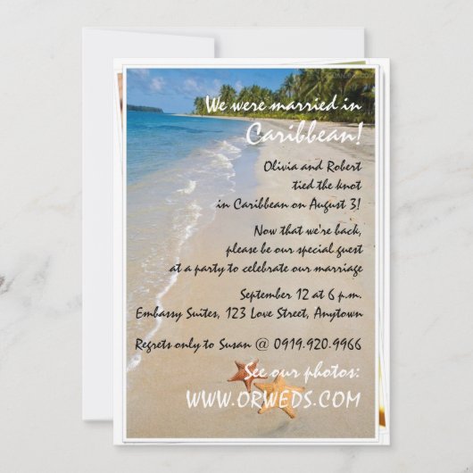 Twee van ons | Ocean Love Starfish Weddenschap Kaart (Voorkant)