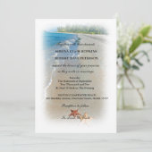 Twee van ons | Ocean Love Starfish Wedding Kaart (Staand voorkant)