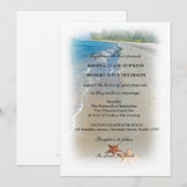 Twee van ons | Ocean Love Starfish Wedding Kaart (Voorkant / Achterkant)