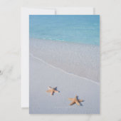 Twee van ons | Ocean Love Starfish Wedding Kaart (Achterkant)
