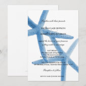 Twee van ons | Ocean Love Starfish Wedding Kaart (Voorkant / Achterkant)