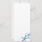 Twee van ons | Ocean Love Starfish Wedding Kaart (Achterkant)