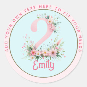 TWEE Vandaag Fee Roze Prinses Sprookje Fairycore Ronde Sticker