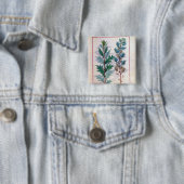 Twee variëteiten van Artemesia Vierkante Button 5,1 Cm (In situ)