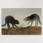 “Twee vechtende katten” van Francisco Goya Legpuzzel (Horizontaal)