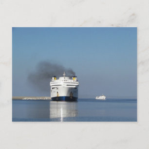 Twee veerboten in Griekenland ansichtkaart Briefkaart