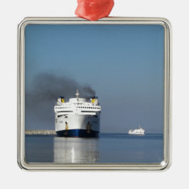 Twee veerboten in Griekenland Metalen Ornament