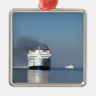 Twee veerboten in Griekenland Metalen Ornament
