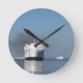 Twee veerboten in Griekenland Ronde Klok