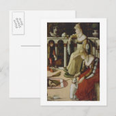Twee Venetiaanse Dames (panel) Briefkaart (Voorkant / Achterkant)