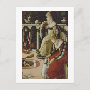 Twee Venetiaanse Dames (panel) Briefkaart