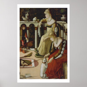 Twee Venetiaanse Dames (panel) Poster