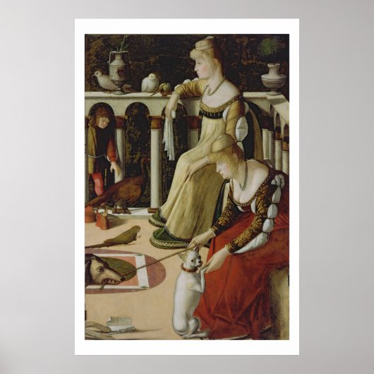 Twee Venetiaanse Dames (panel) Poster (Voorkant)