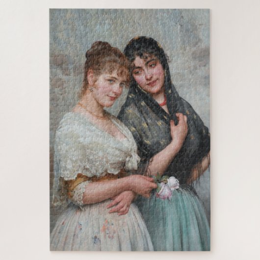 Twee Venetiaanse vrouwen (Italiaanse portretkunst) Legpuzzel (Verticaal)