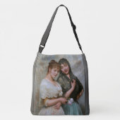Twee Venetiaanse vrouwen van Eugene de Blaas Crossbody Tas (Achterkant)