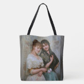 Twee Venetiaanse vrouwen van Eugene de Blaas Tote Bag (Achterkant)