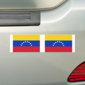 TWEE Venezolaanse nationale vlag Bumpersticker (Op auto)