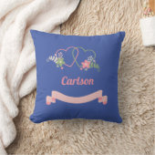 Twee verbonden harten houden van design bruiloft kussen (Deken)