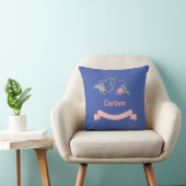 Twee verbonden harten houden van design bruiloft kussen (Stoel)