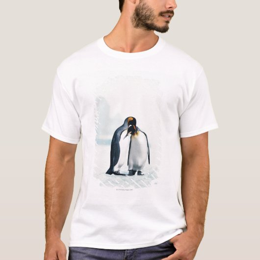 Twee verbonden pinguïns t-shirt (Voorkant)