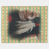 Twee veren fleece deken (Voorkant (Horizontaal))