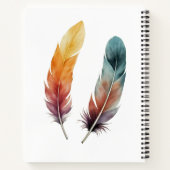 Twee Veren Spiraal Notebook Notitieboek (Achterkant)