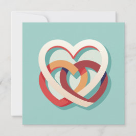 Twee verenigde harten kaart