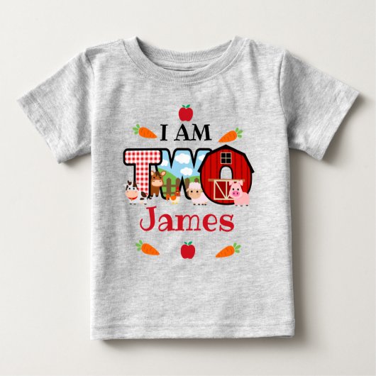 TWEE Verjaardag Boerderij Dier | Barnyard Verjaard (Voorkant)