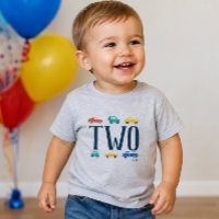Twee Verjaardags T-Shirt voor Vervoer