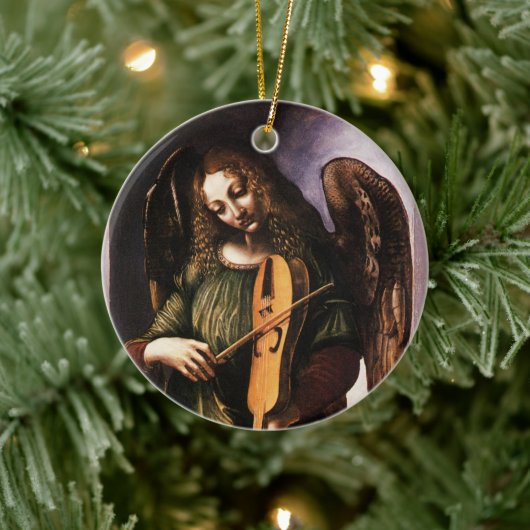 Twee verschillende Angels van Leonardo da Vinci Keramisch Ornament (Boom)