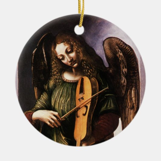 Twee verschillende Angels van Leonardo da Vinci Keramisch Ornament (Voorkant)