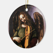 Twee verschillende Angels van Leonardo da Vinci Keramisch Ornament (Links)