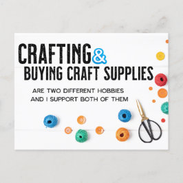 Twee verschillende hobbies briefkaart