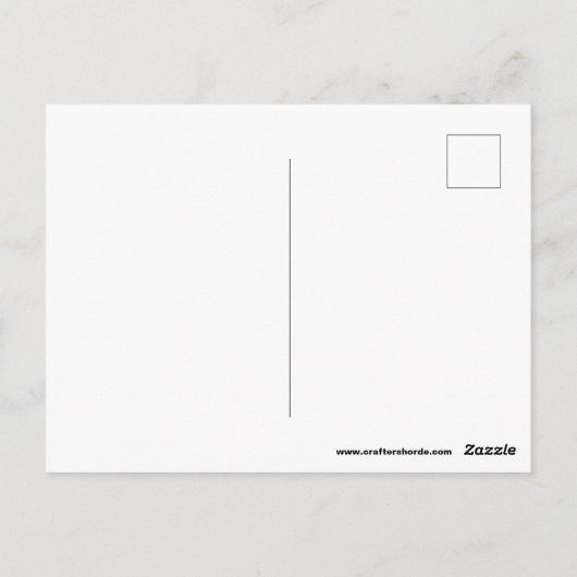 Twee verschillende hobbies briefkaart (Achterkant)