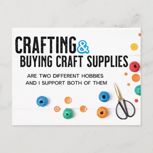 Twee verschillende hobbies briefkaart (Voorkant)