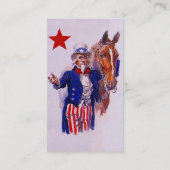 TWEE VERSCHILLENDE UNCLE SAM DESIGN GOTV-VISITEKAA VISITEKAARTJE (Achterkant)