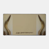 Twee Verweerde Herons Kustbeige  Bureaumat (Voorkant)