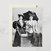 Twee Victoriaans vrouwen, 1898 Briefkaart (Voorkant / Achterkant)