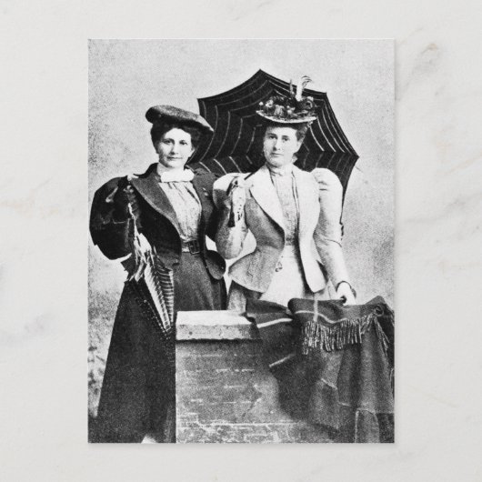 Twee Victoriaans vrouwen, 1898 Briefkaart (Voorkant)