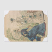 Twee Victoriaans vrouwenthemaartikelen van Elegant Tissuepapier (Voorkant)