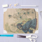 Twee Victoriaans vrouwenthemaartikelen van Elegant Tissuepapier (Craft)