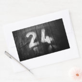twee vier post rechthoekige sticker (Envelop)