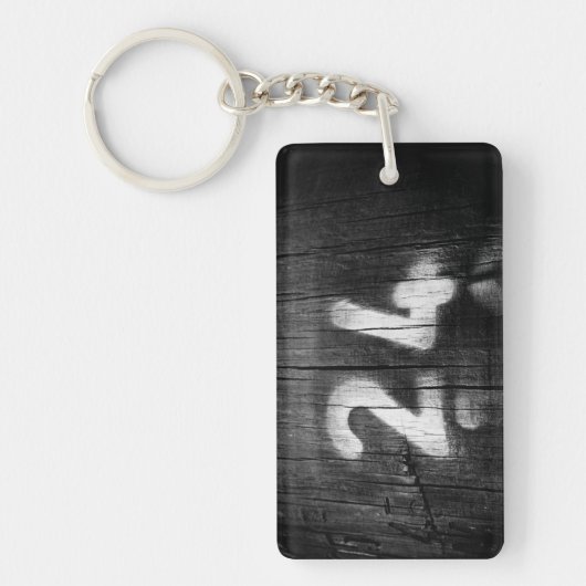 twee vier post sleutelhanger (Voorkant)
