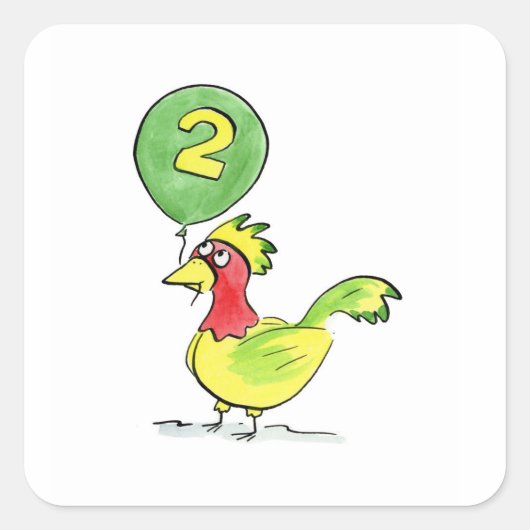 Twee Vierkante Sticker (Voorkant)