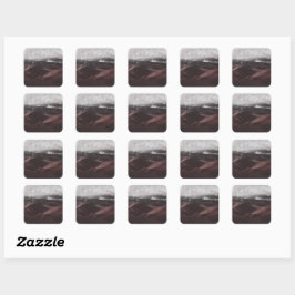 Twee Vierkante Sticker