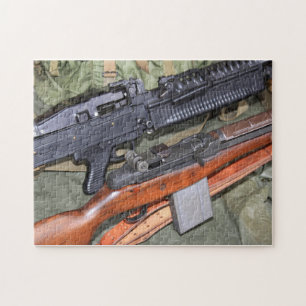 Twee Vietnam Era-werkpaarden Legpuzzel